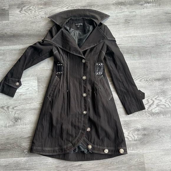 Bertti Jackets & Blazers - Nicola Bertti Black Coat, Size XS